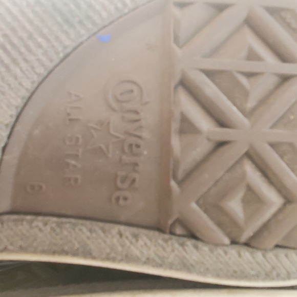 Converse Chuck Taylor All Star High Top Shoes Junior Size 6 Grey Green Blue Lace - Picture 11 of 14